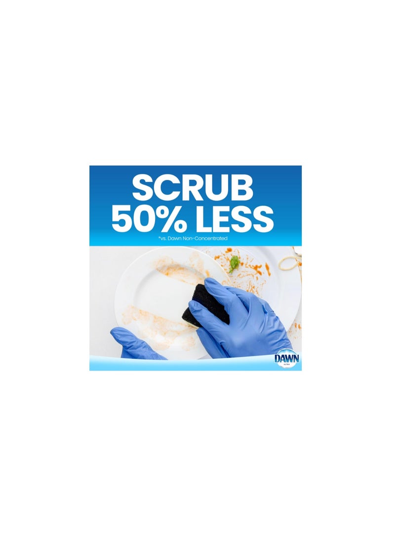 دون سائل غسيل الأطباق داون الترا - صابون غسيل أطباق داون اللطيف - سائل غسيل الأطباق للتنظيف الفعال - للمطبخ، بقع الغسيل، والأدوات الدهنية - مستلزمات منزلية - الرائحة الأصلية - 18 أونصة، 532 مل. - Image 4